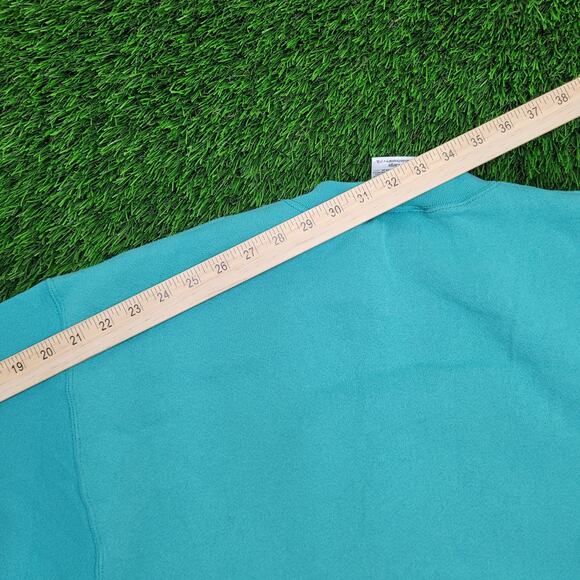 Vintage 90s Tultex Blank Sweatshirt Womens Large 21x24 Blue - Picture 3 of 10